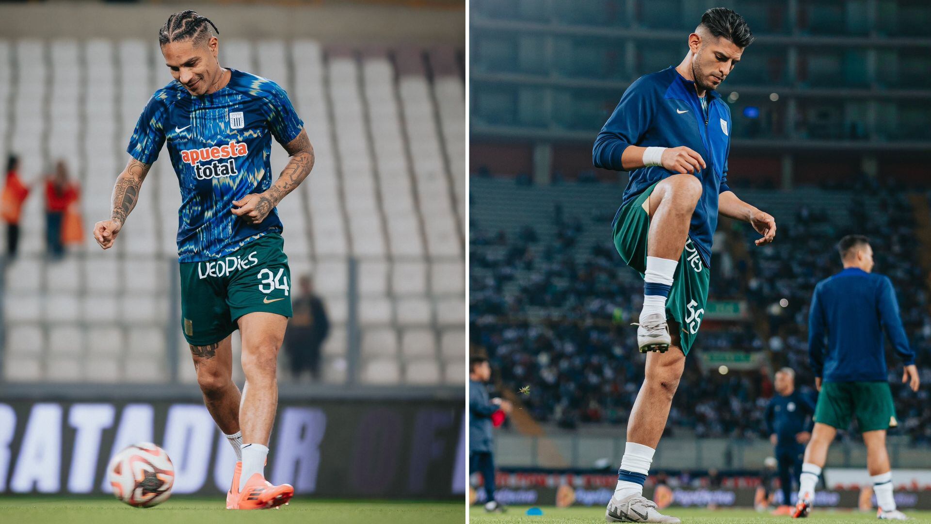 Calentamiento de Alianza Lima previo al duelo con Sport Boys.