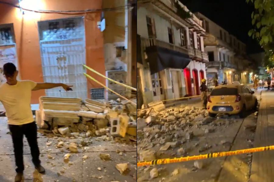 Balcón se desplomó en Getsemaní