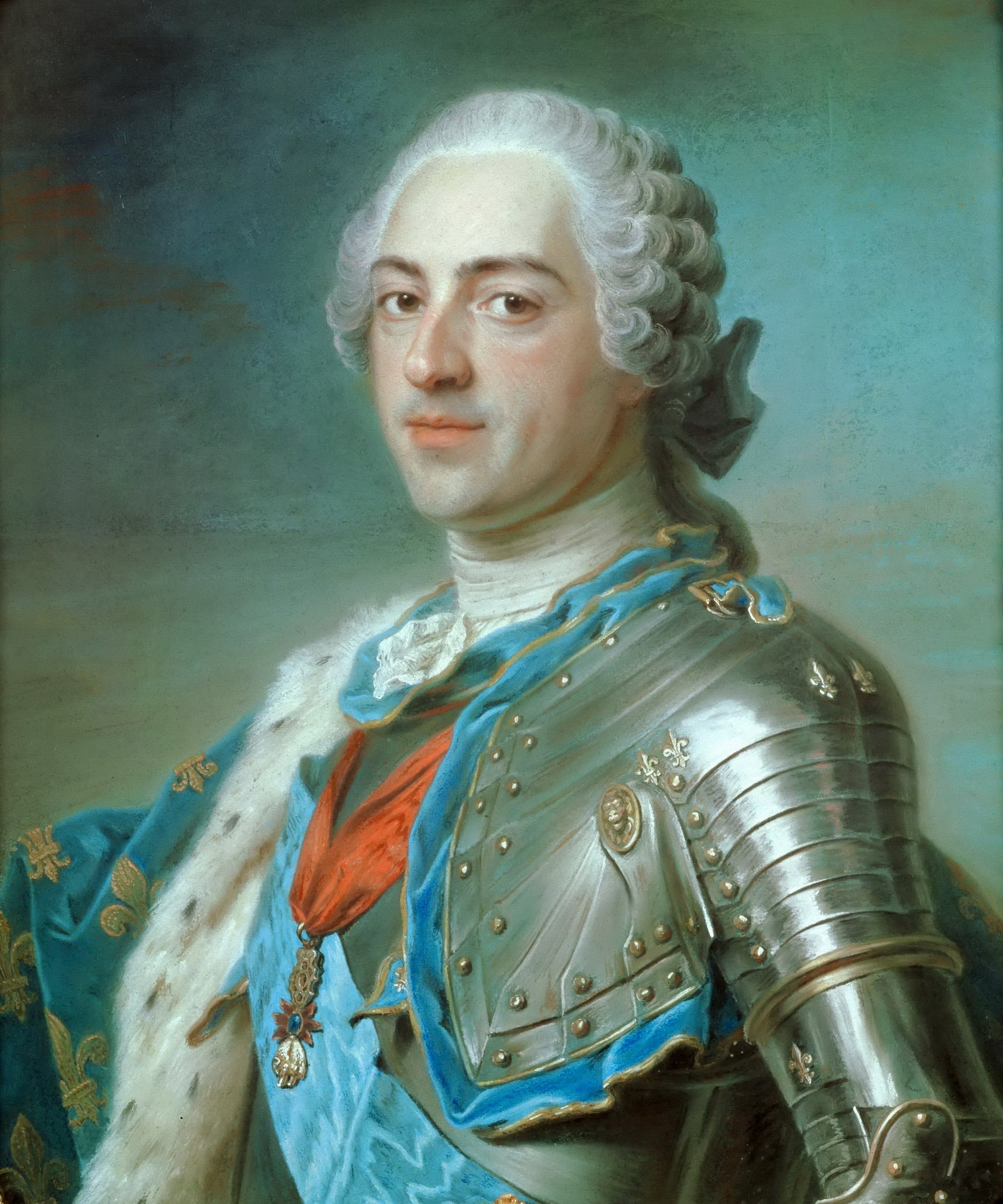 “Retrato de Louis XV” (1748) de Quentin de La Tour