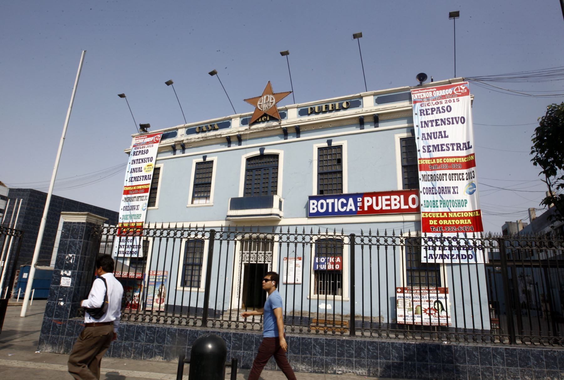 La sede del APRA está ubicada en el distrito de Breña.