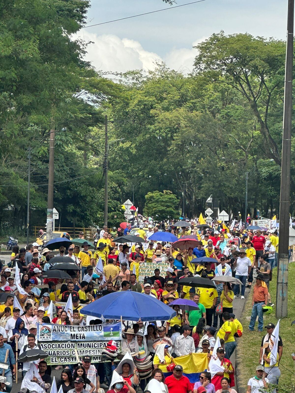 En Villavicencio, Meta, los ciudadanos aprovecharon para apoyar las reformas - crédito @AgenciaTierras / X