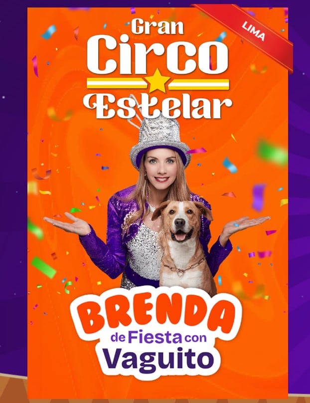 Circo de Brenda Carvalho con Vaguito para el mes de julio.