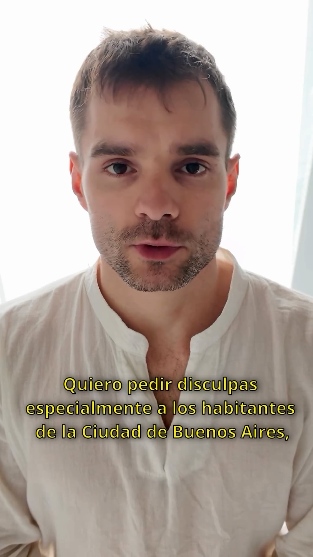 Marcin Banot: "Quiero pedir disculpas especialmente a los habitantes de la Ciudad de Buenos Aires"