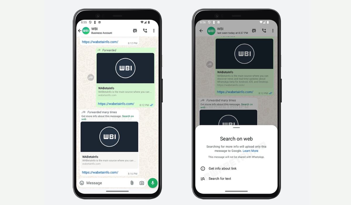 Los usuarios contarán con dos formas de previsualizar enlaces. (WaBetaInfo)