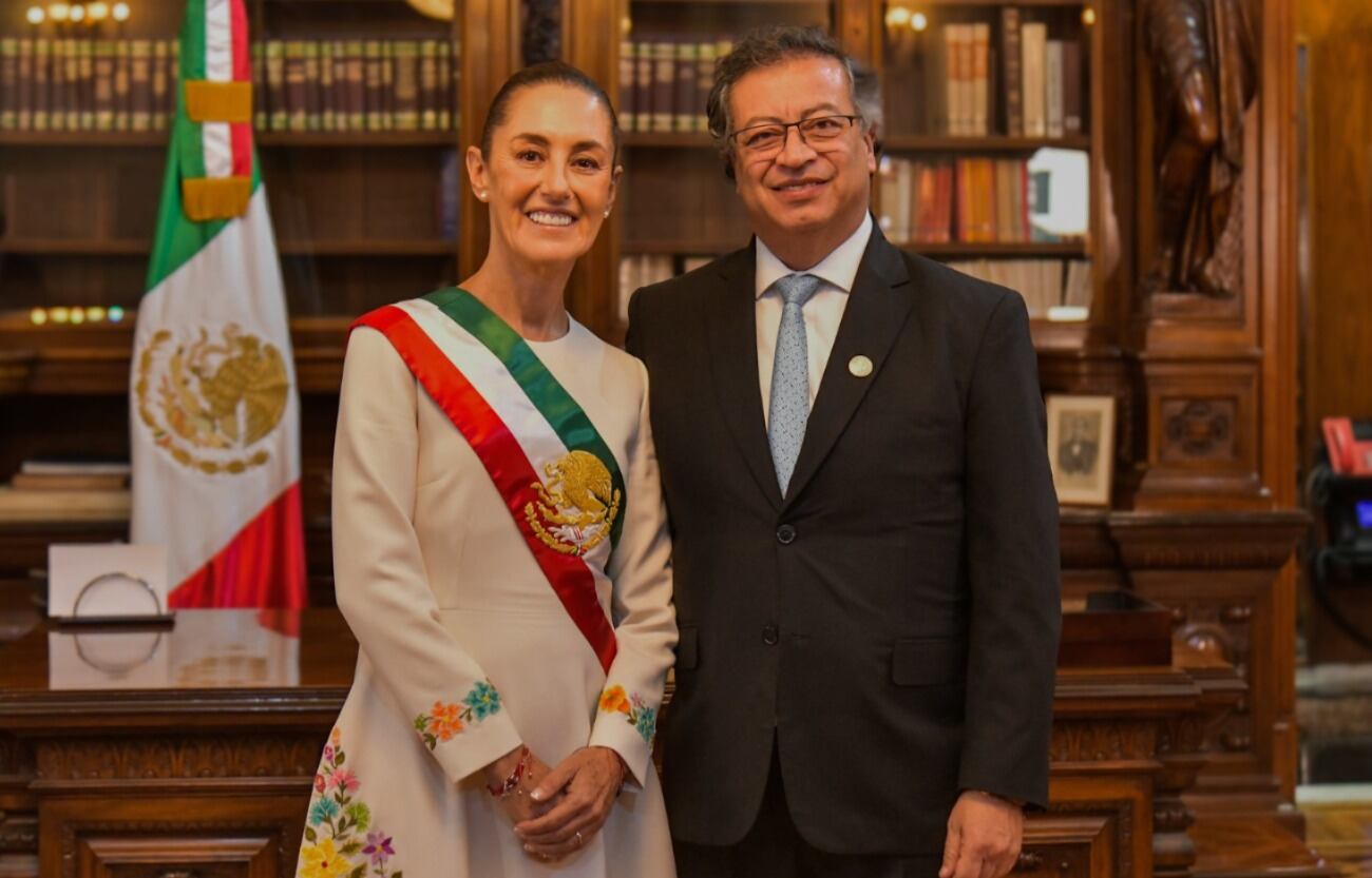 Gustavo Petro y Claudia Sheinbaum