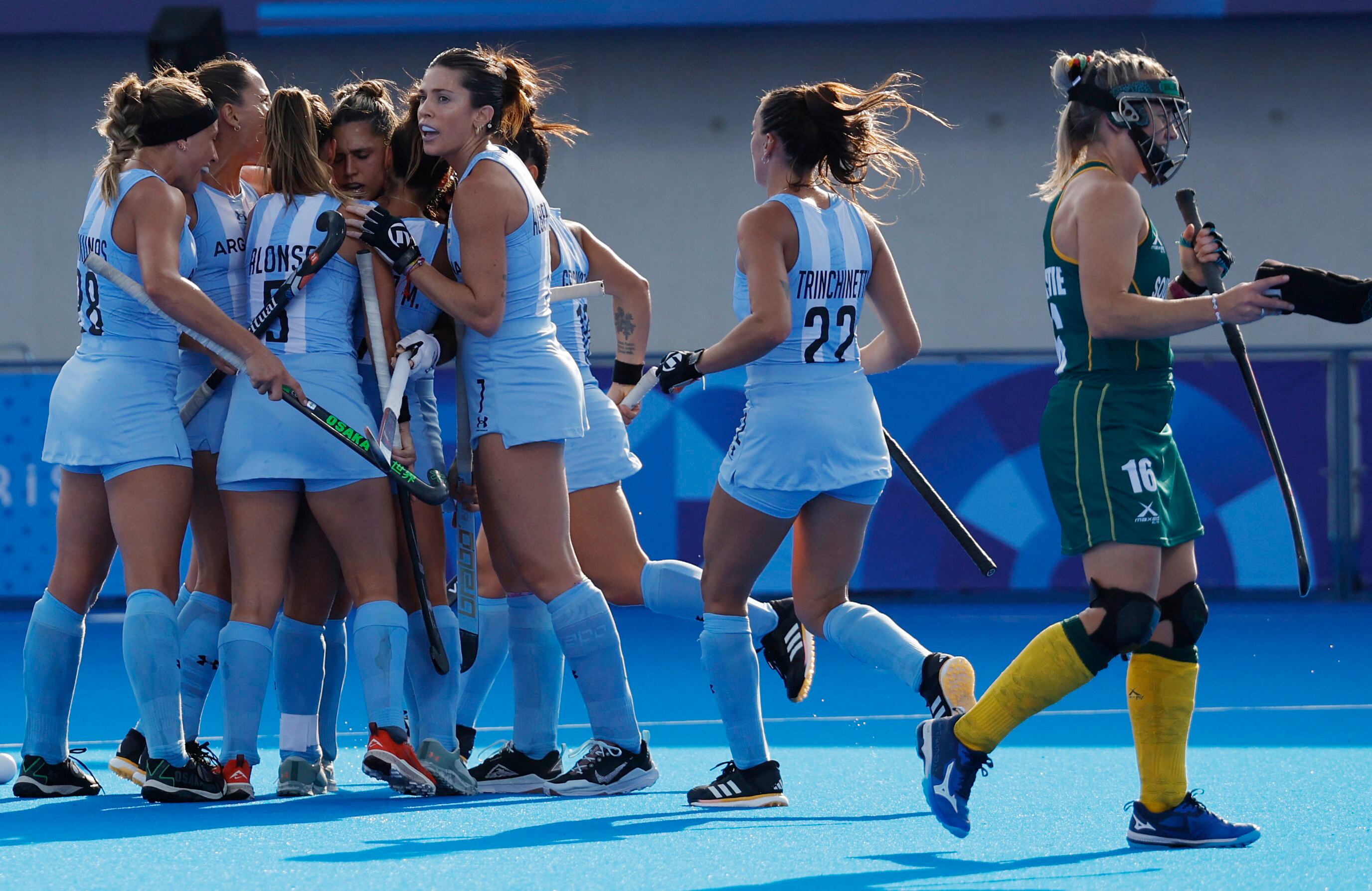 Las Leonas vencieron 4-2 a Sudáfrica y siguen con puntaje perfecto (REUTERS/Anushree Fadnavis)