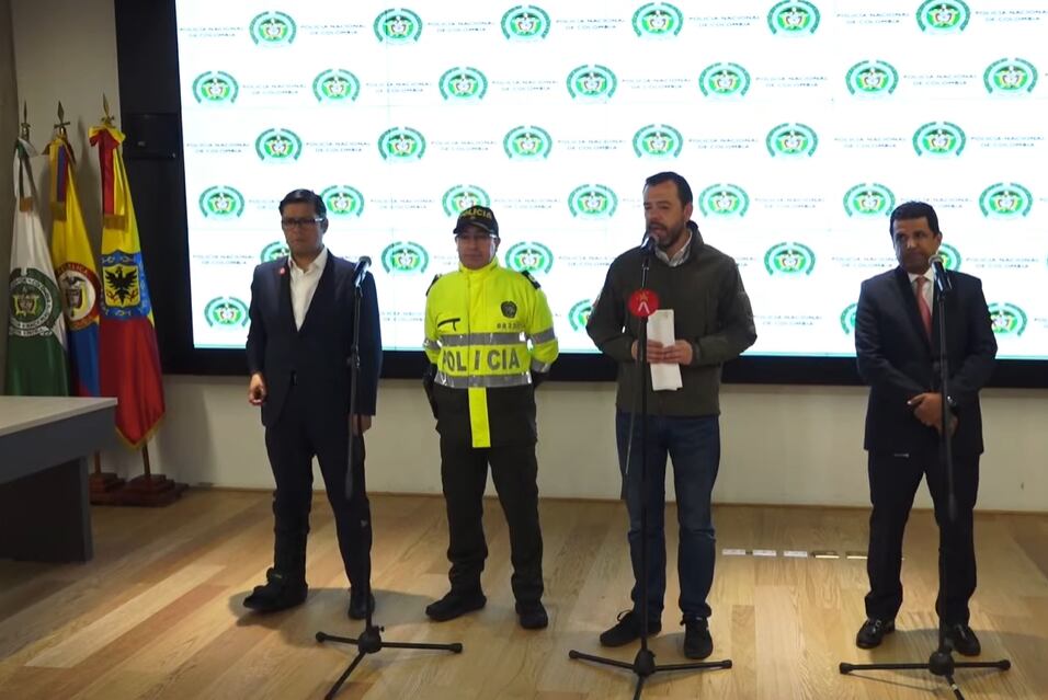 Junto al alcalde Carlos Fernando Galán, la entrega de resultados se brindó junto a la Policía Metropolitana de Bogotá, la Secretaría de Seguridad y la Fiscalía General de la Nación - crédito Alcaldía Mayor de Bogotá