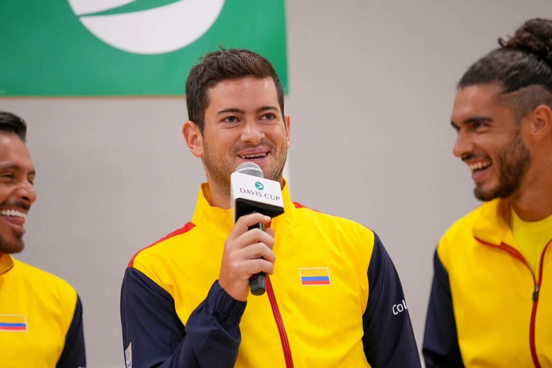 El colombiano se enfrentará ante el ex top-5 del ranking ATP, el japonés Kei Nishikori - crédito @fedecoltenis_ / Instagram