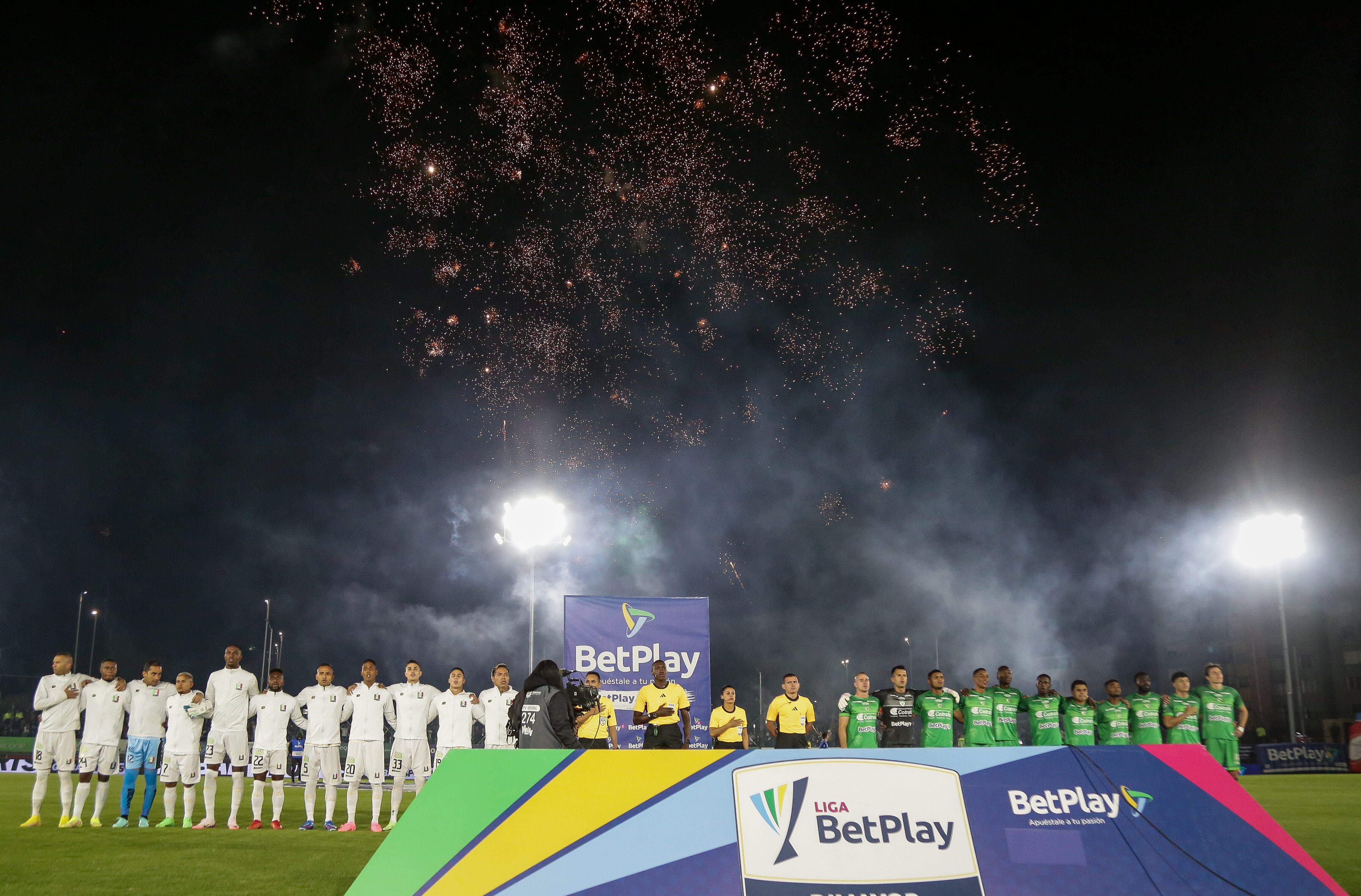 Club Deportivo La Equidad enfrenta a Once Caldas, por encuentro válido de la Liga BetPlay II 2024 de la fecha 4, en el estadio Enrique Olaya Herrera - crédito Catalina Olaya/Colprensa