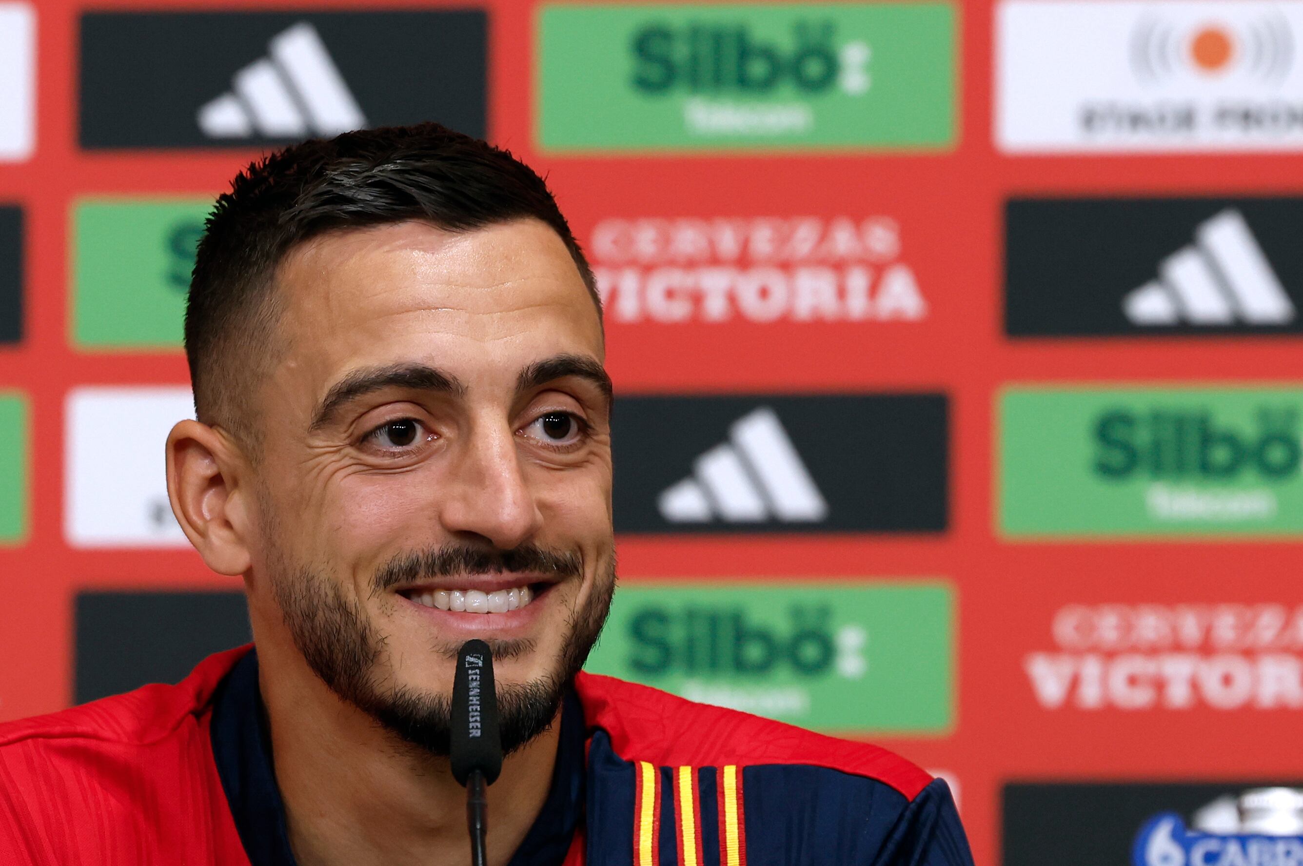 "Esperemos retirar a Kroos", dijo el delantero español Joselu en rueda de prensa (Foto: EFE/ J.J.guillen)