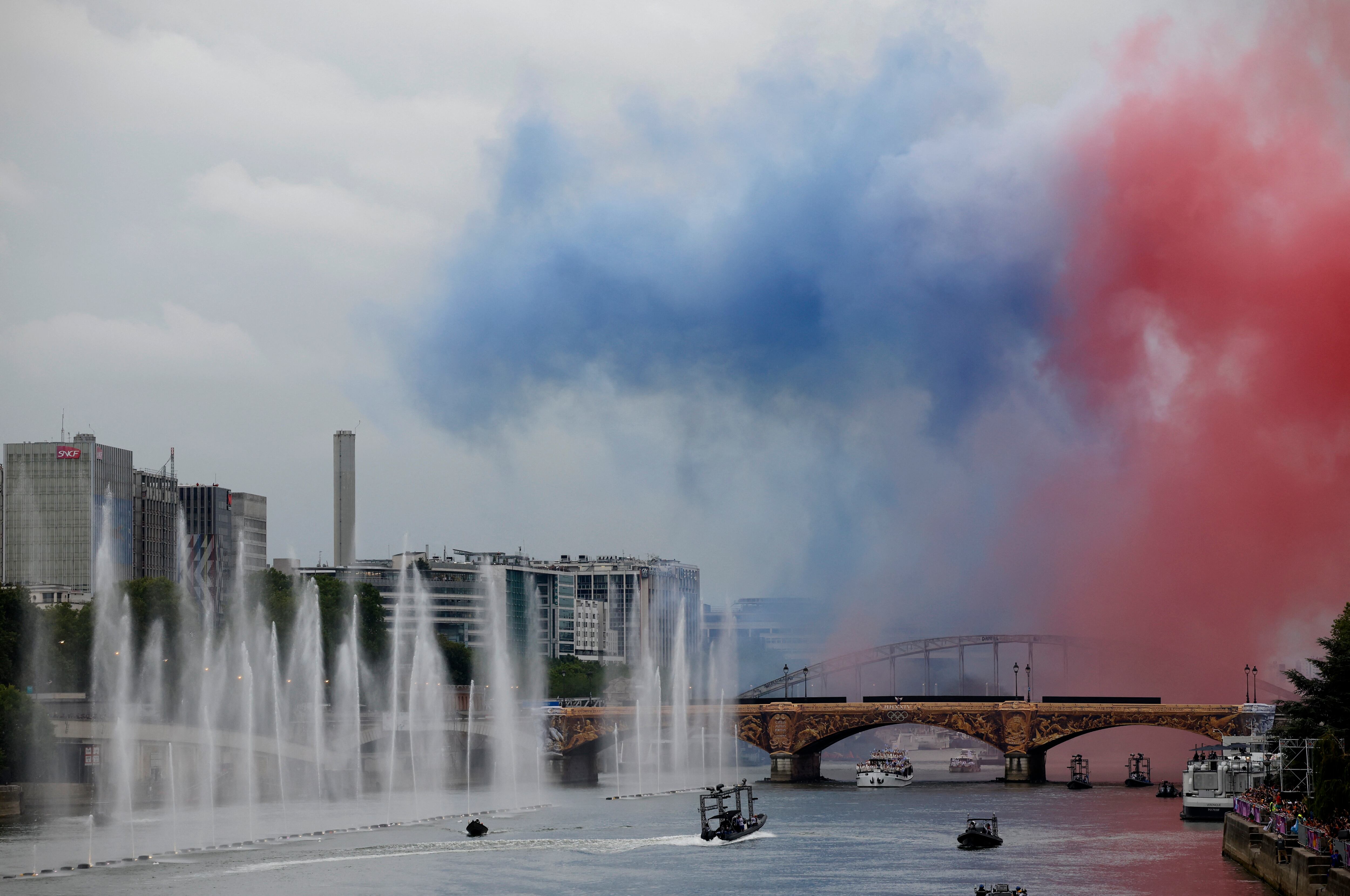 Otra postal de la impactante ceremonia