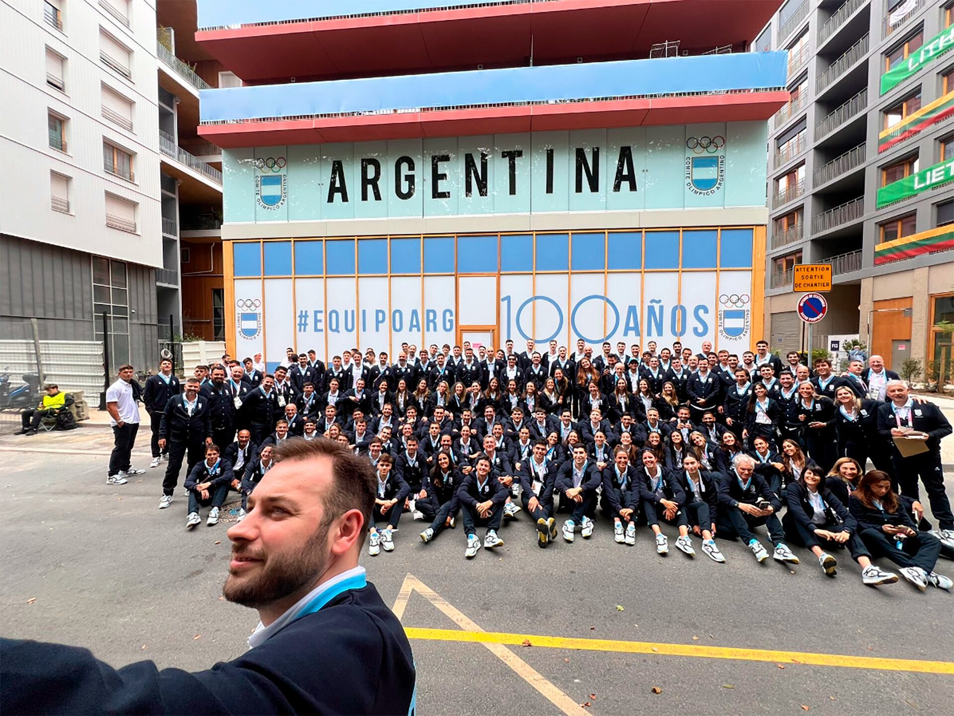 Fotos de la delegación argentina para la ceremonia de apertura