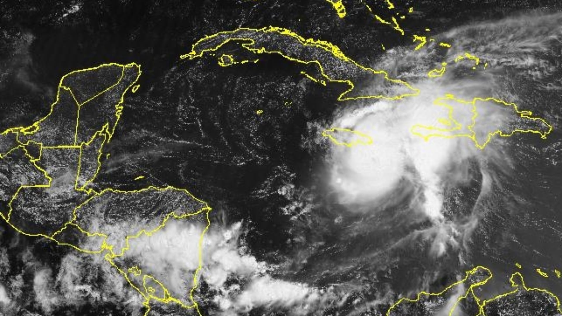 Imagen satélite del huracán Beryl tomada el miércoles 3 de julio