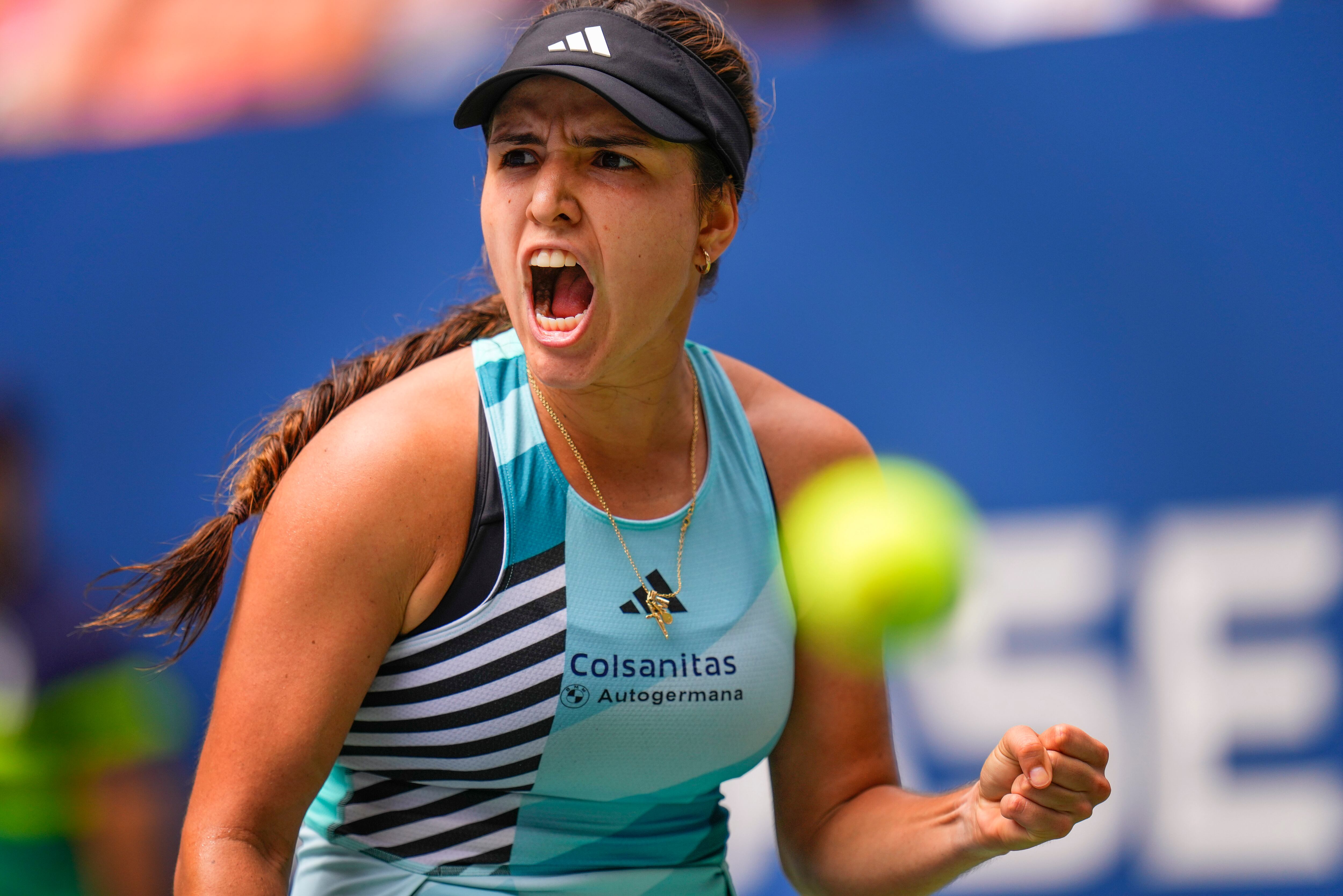 Osorio jugará ante la pareja de doblistas rusas en el Abierto de los Estados Unidos el 30 de agosto de 2024 - crédito Manu Fernández / AP FOTO