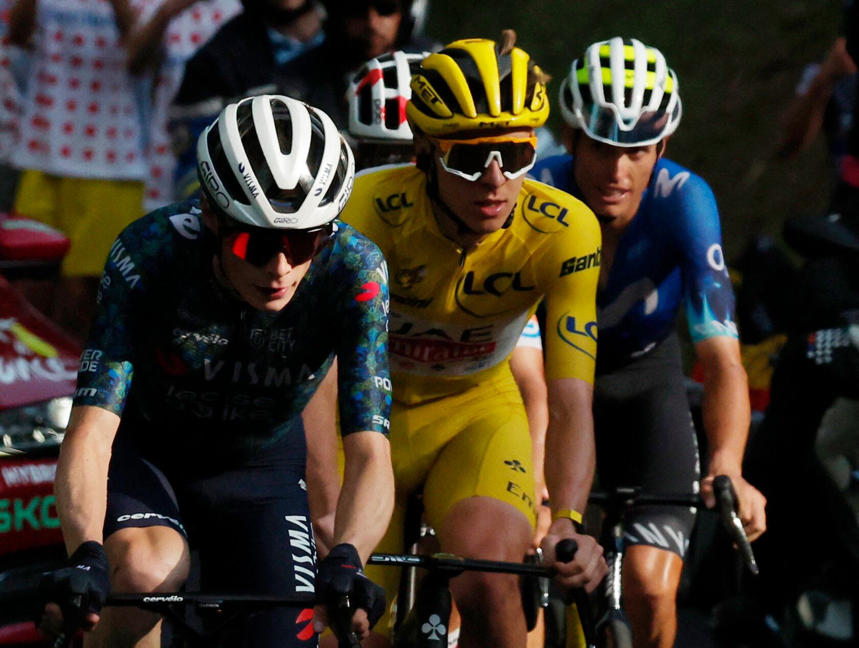 Tadej Pogacar ganador de la etapa 20 del Tour de Francia-crédito Stephane Mahe/REUTERS