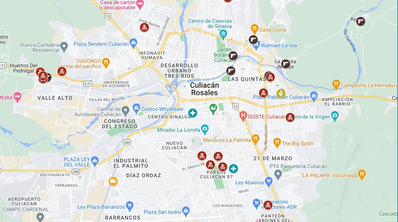 La mayor parte de los delitos se concentran en la ciudad de Culiacán.