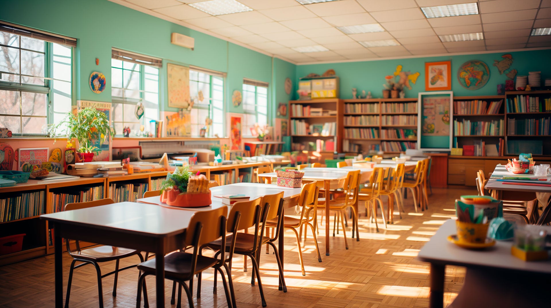 Salón de clases escuela classroom aula escolar escuela - visualesIA