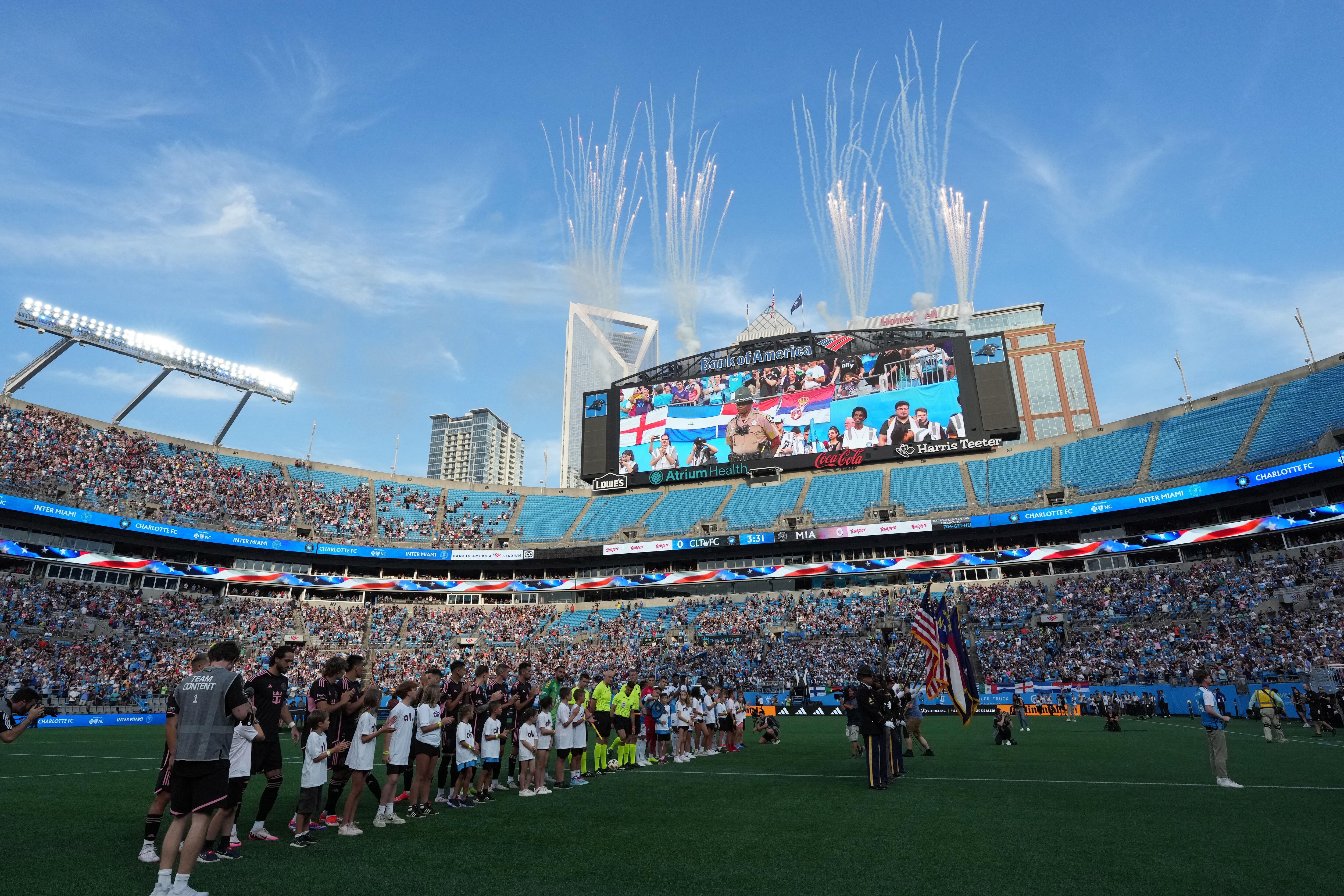 Bank of America Stadium, la sede del cruce entre Uruguay-Colombia (Bob Donnan-USA TODAY Sports)