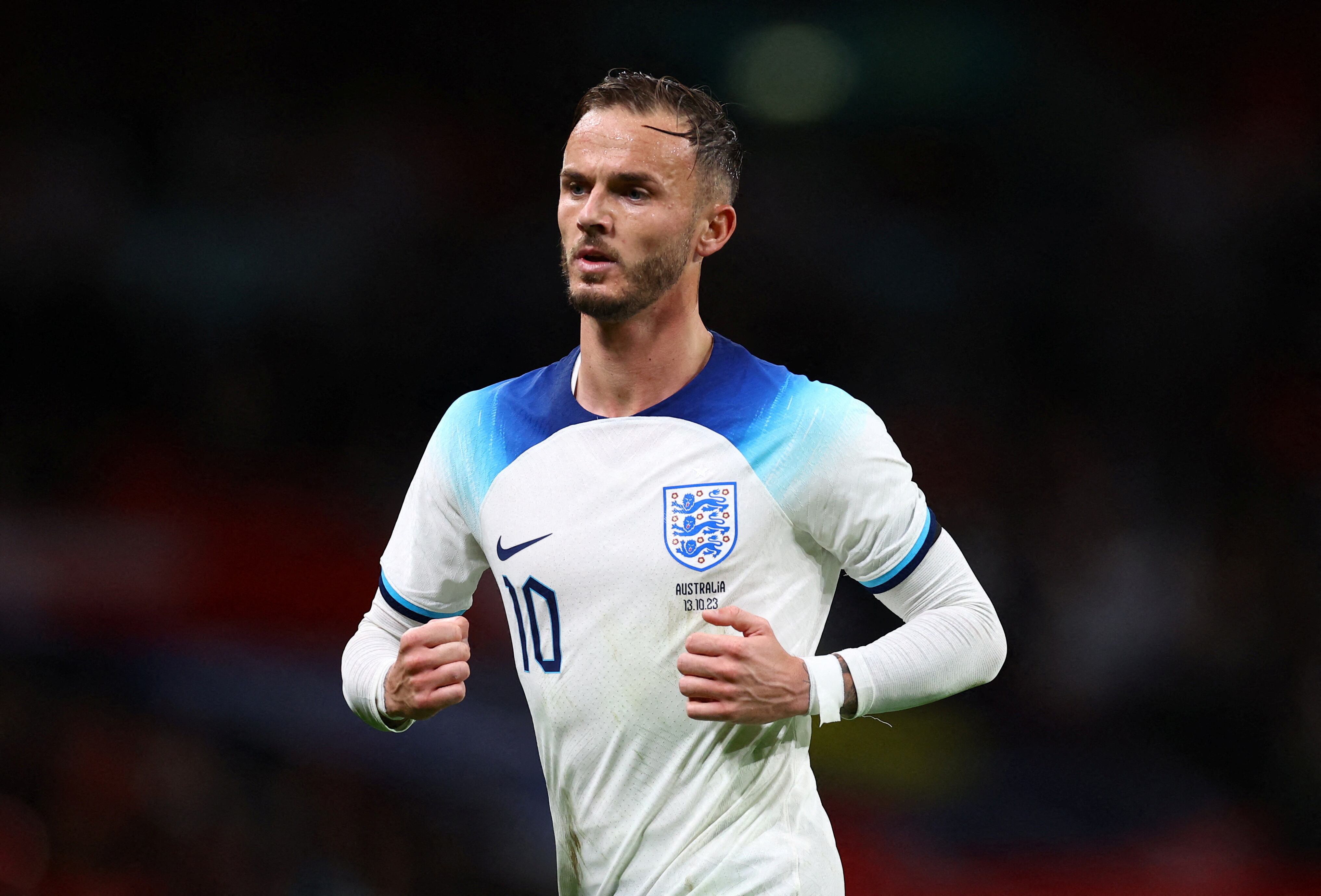 James Maddison con la camiseta de Los Tres Leones (REUTERS/Hannah Mckay)