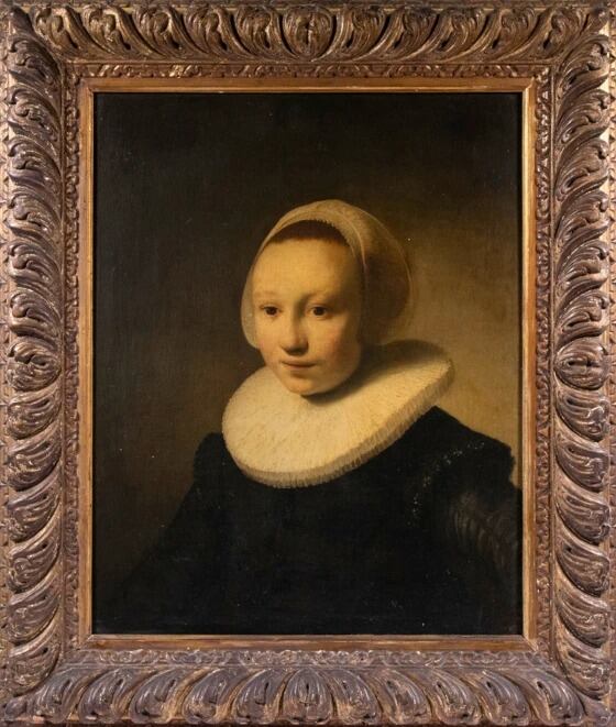 La pintura de Rembrandt fue descubierta durante una visita de evaluación rutinaria en un desván. (Thomaston Place Auction Galleries/AP)