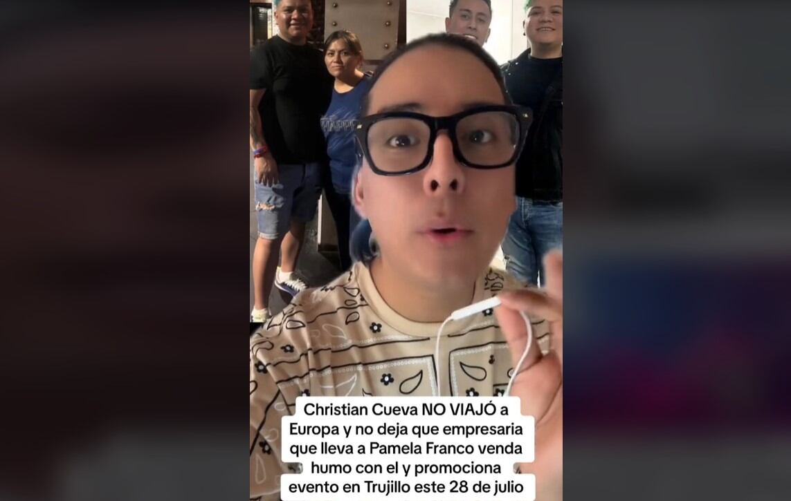 Christian Cueva sigue en Trujillo y desmonta rumor que viajó a Europa por Pamela Franco. (Captura: Ric La Torre)