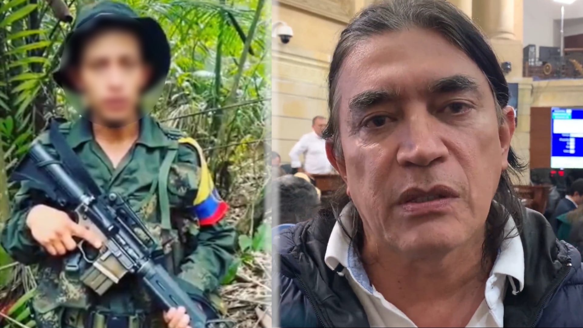 Senador Gustavo Bolívar le pidió a joven que participó en el paro nacional que abandone la lucha armada, tras ingresar a una disidencia de las FARC. (Cuenta de Twitter de Gustavo Bolívar)