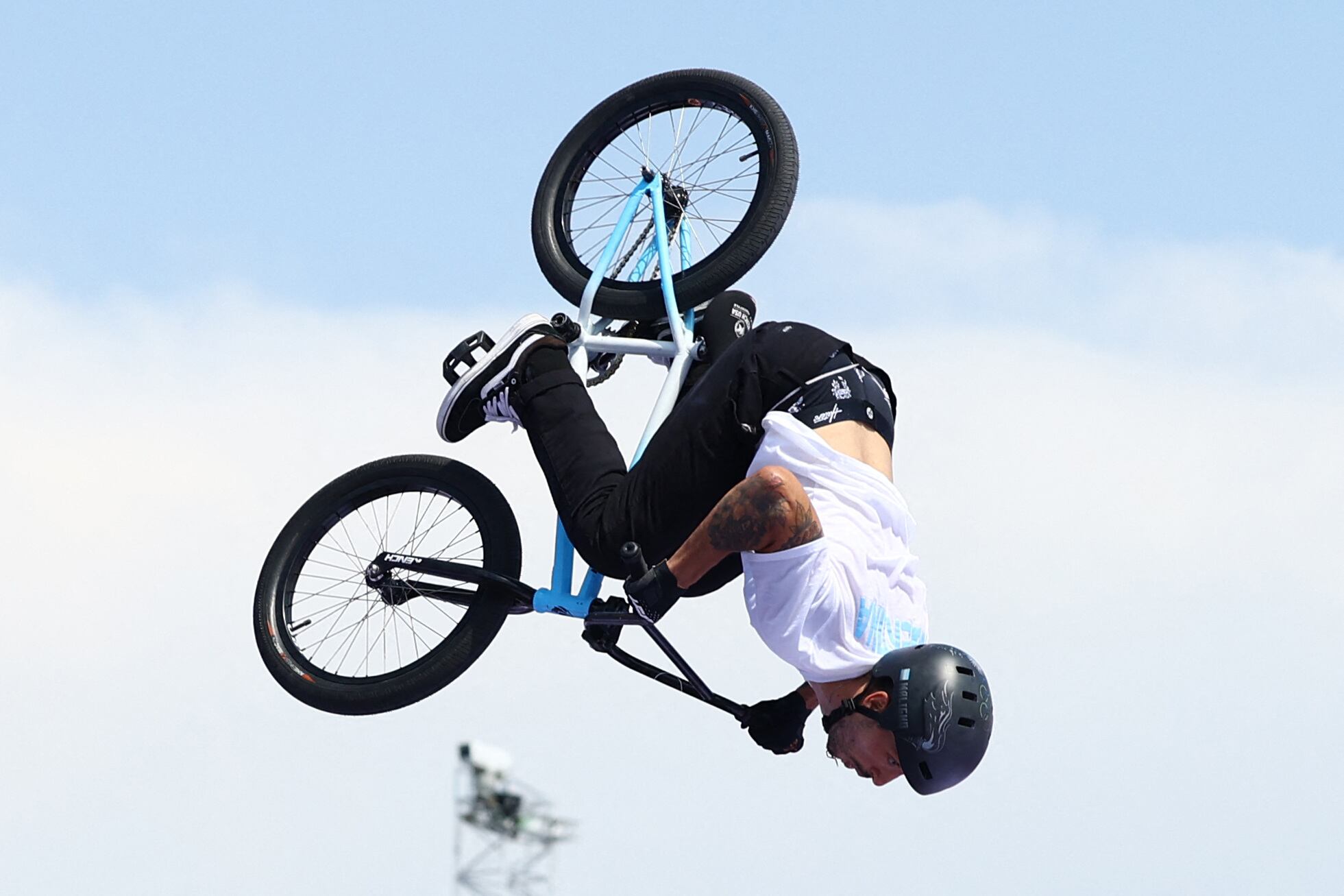 Impactante desempeño de José Maligno Torres en BMX: primera medalla argentina en París 2024 (REUTERS/Esa Alexander)