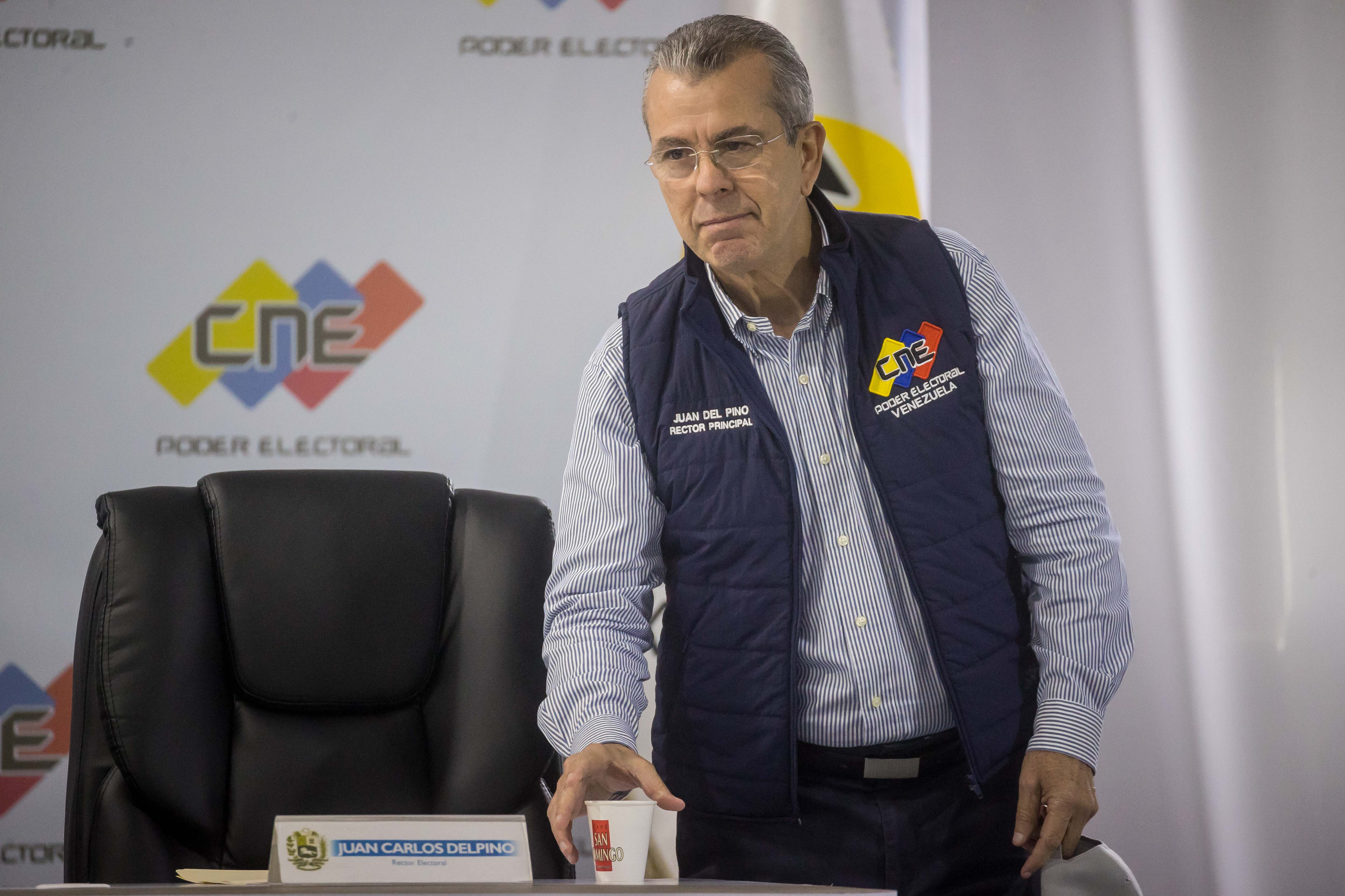 Foto de archivo de Juan Carlos Delpino, rector del Consejo Nacional Electoral de Venezuela. EFE/ Miguel Gutiérrez 