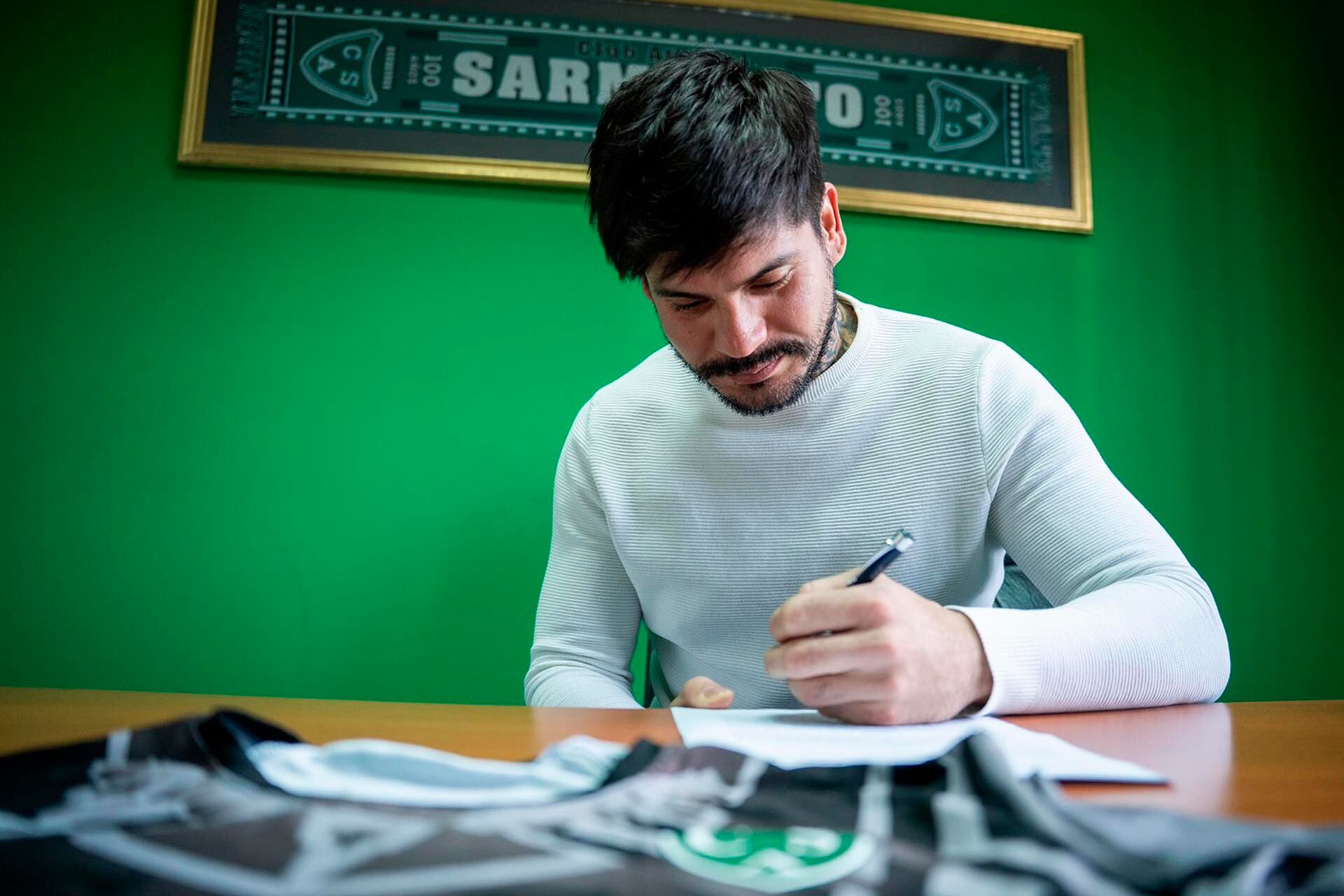 Lucas Acosta, arquero de Sarmiento de Junín