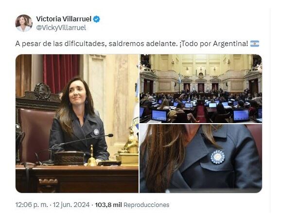 Posteo Victoria Villarruel