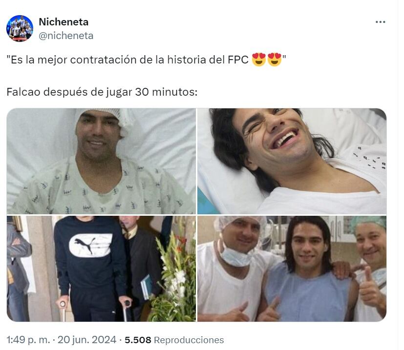 Memes llegada Falcao García