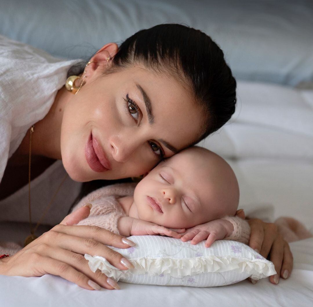 Agus Casanova y su hija