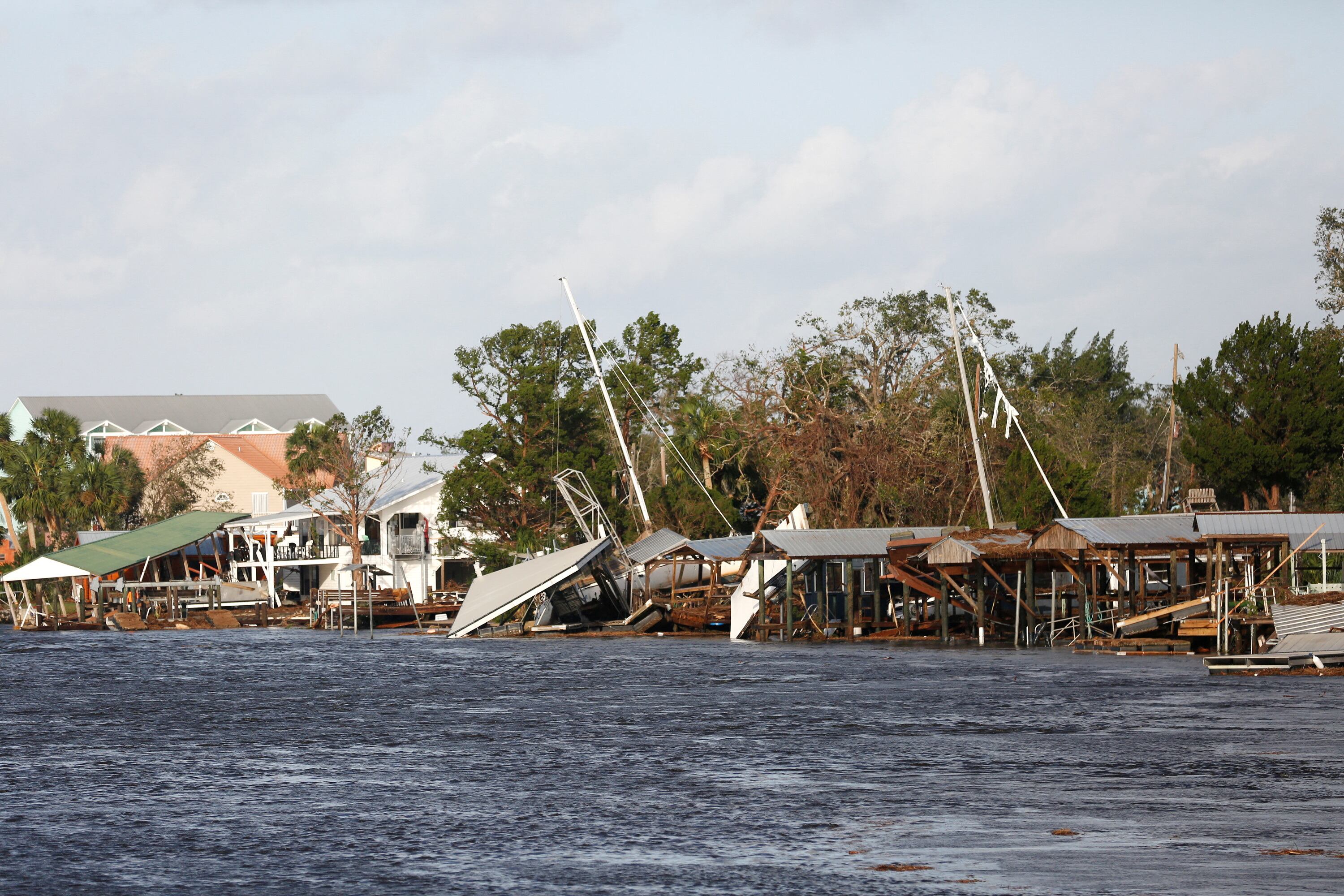 Marejadas ciclónicas por el huracán Milton podrían causar inundaciones masivas y peligrosas en áreas costeras. (REUTERS/Octavio Jones)