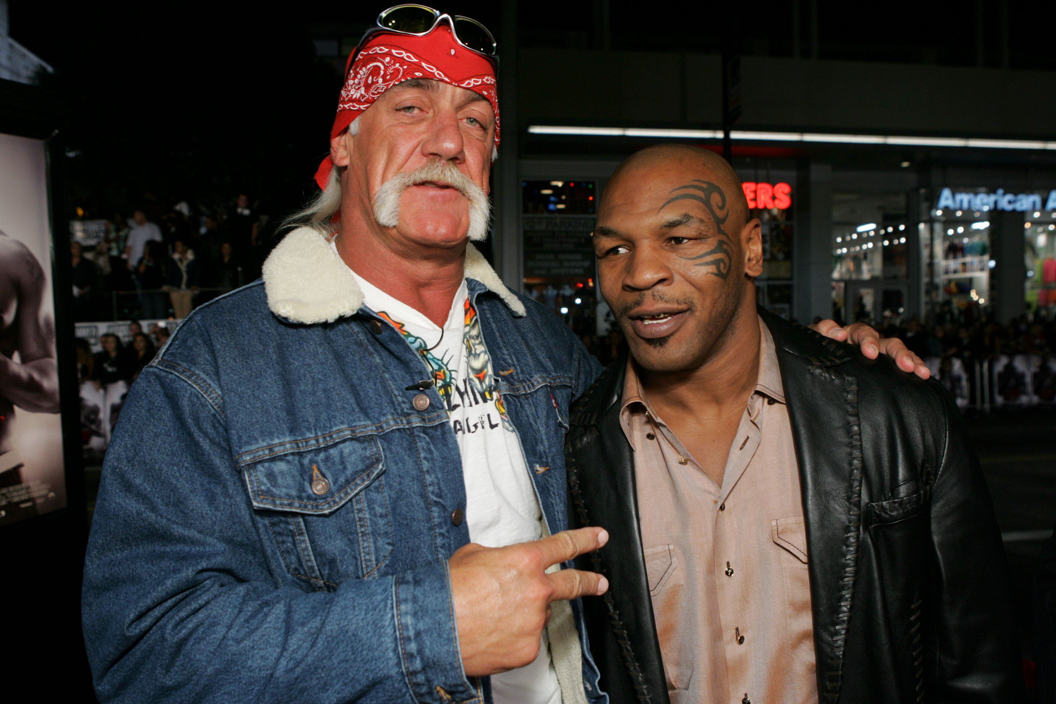 Hulk Hogan con Mike Tyson