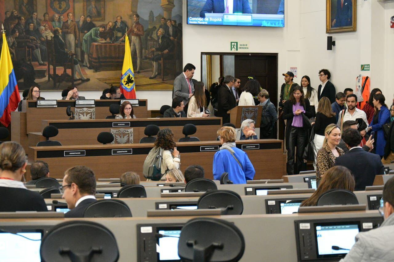 El debate sobre el metro de Bogotá fue suspendido por ceremonia en homenaje a Luis Carlos Galán - crédito Concejo de Bogotá