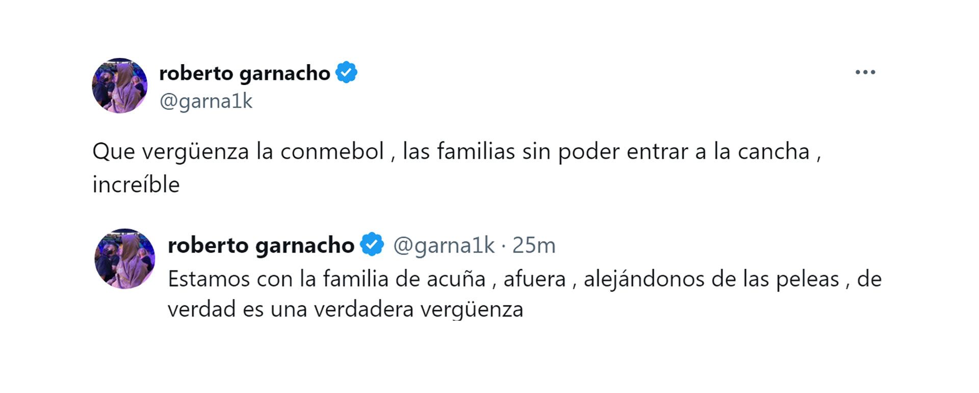 Los posteos del hermano de Garnacho