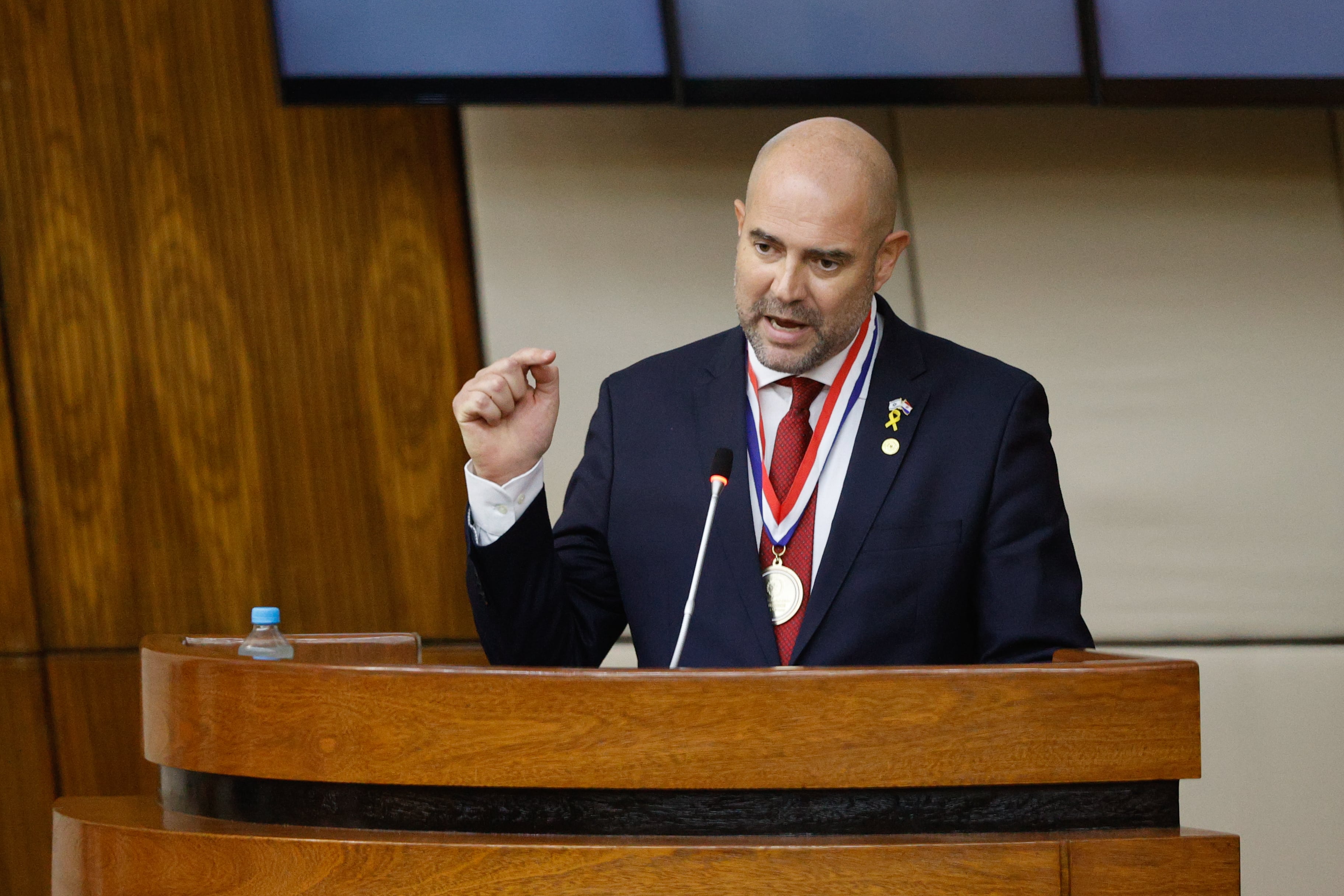 Presidente del Parlamento israelí agradece respaldo de Paraguay y pide libertad de rehenes