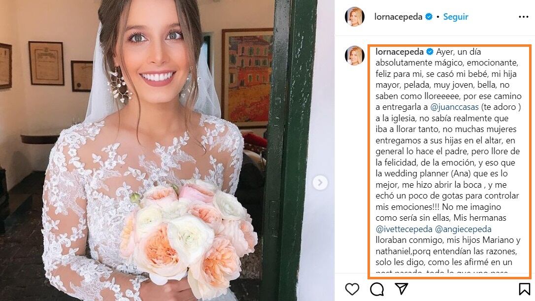 Hija de Lorna Cepeda