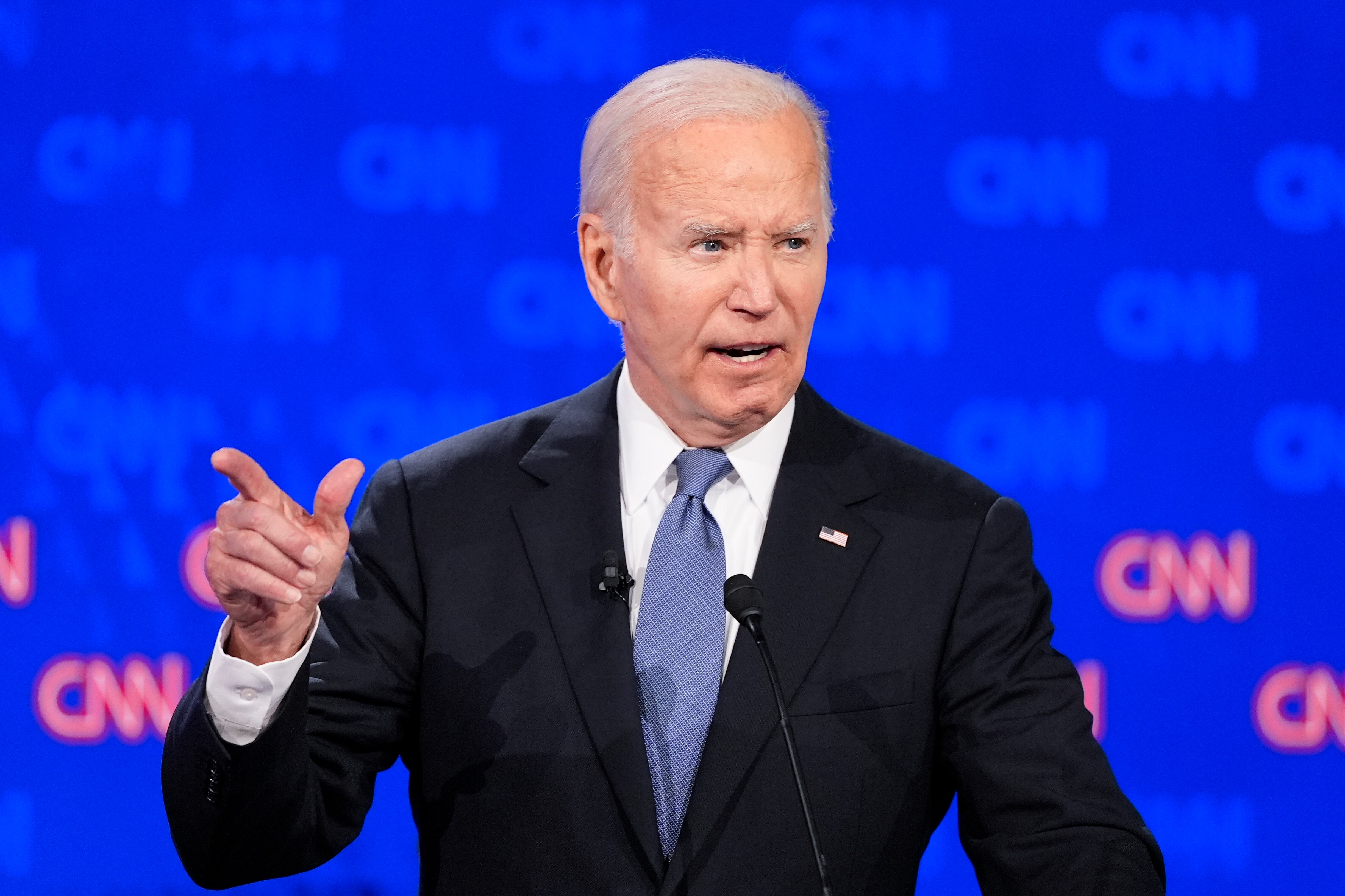 Biden acusó a Trump de ser un delincuente convicto (AP/Gerald Herbert)