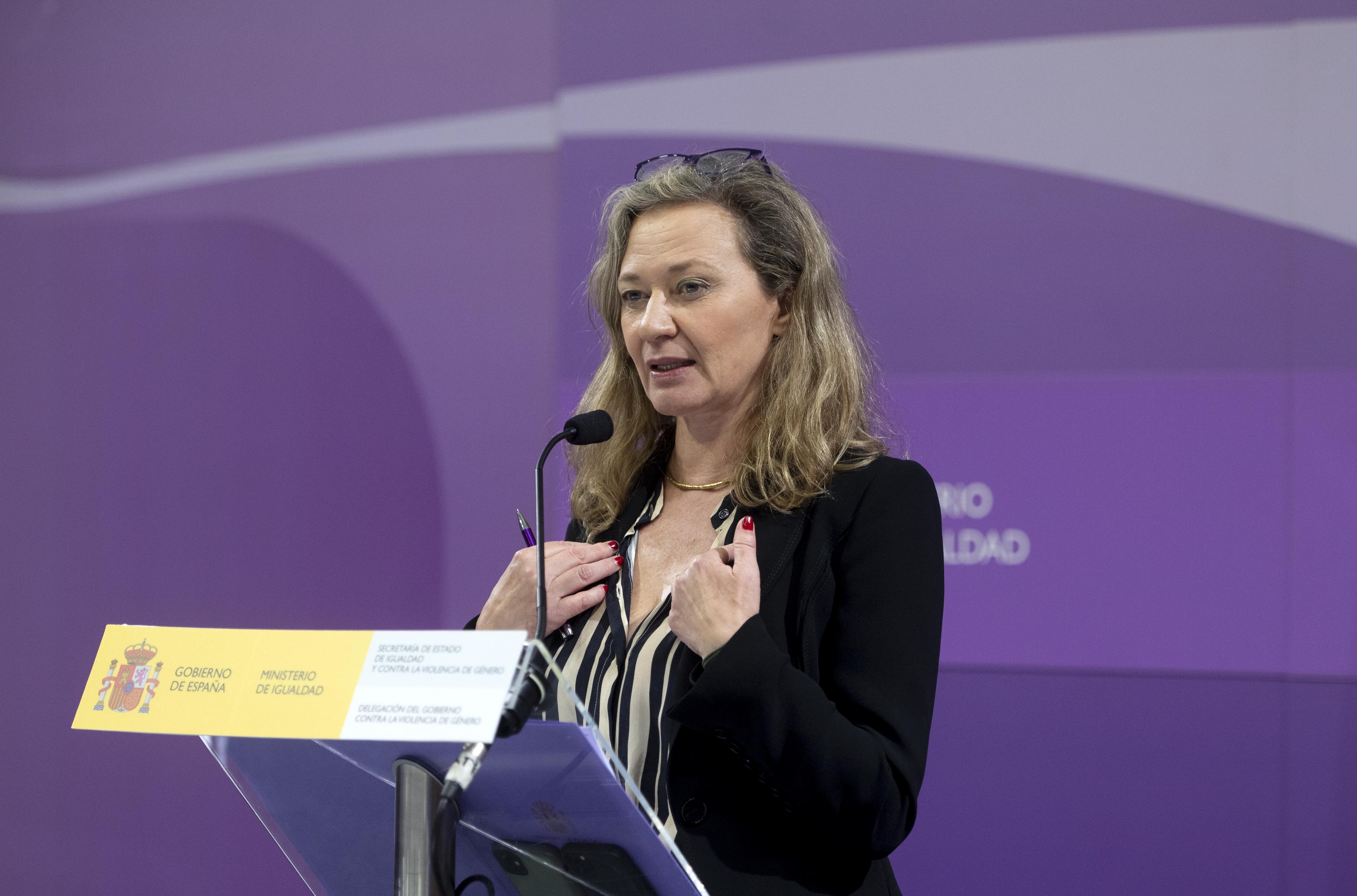 Victoria Rosell cuando era delegada del Gobierno contra la Violencia de Género. (Alberto Ortega/Europa Press)