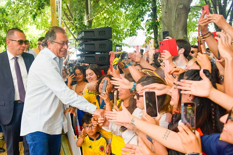 Presidente Petro en la inauguración de la Casa Colombia en París, Francia - crédito Presidencia