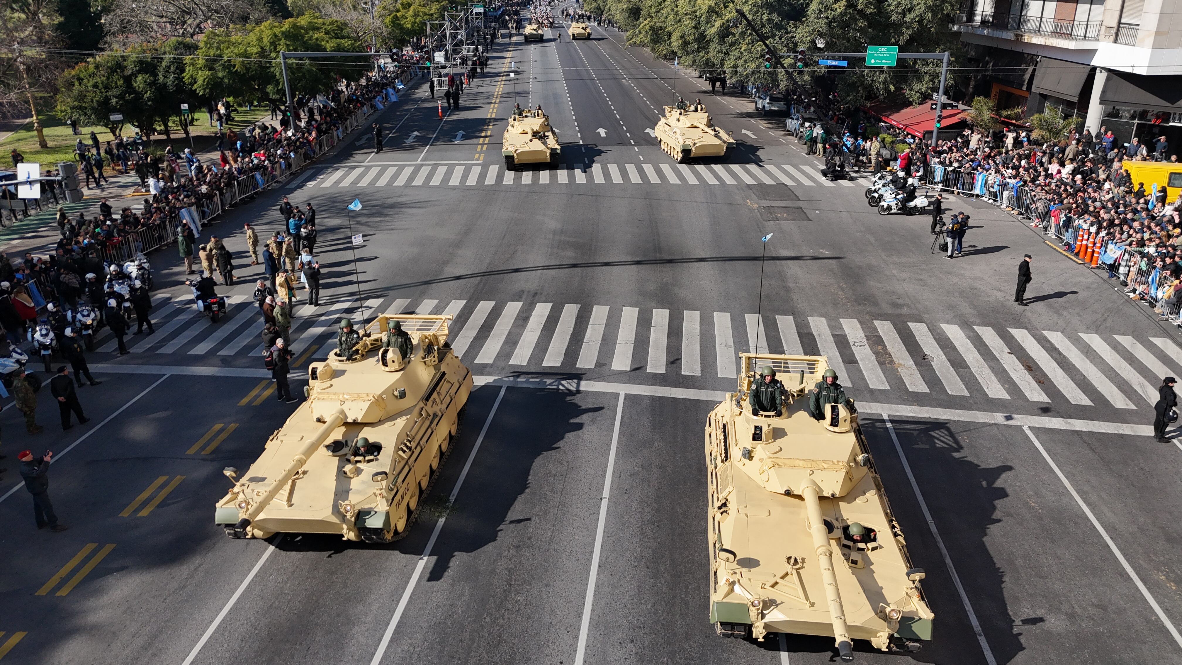 Desfile militar por el 9 de Julio - Drone