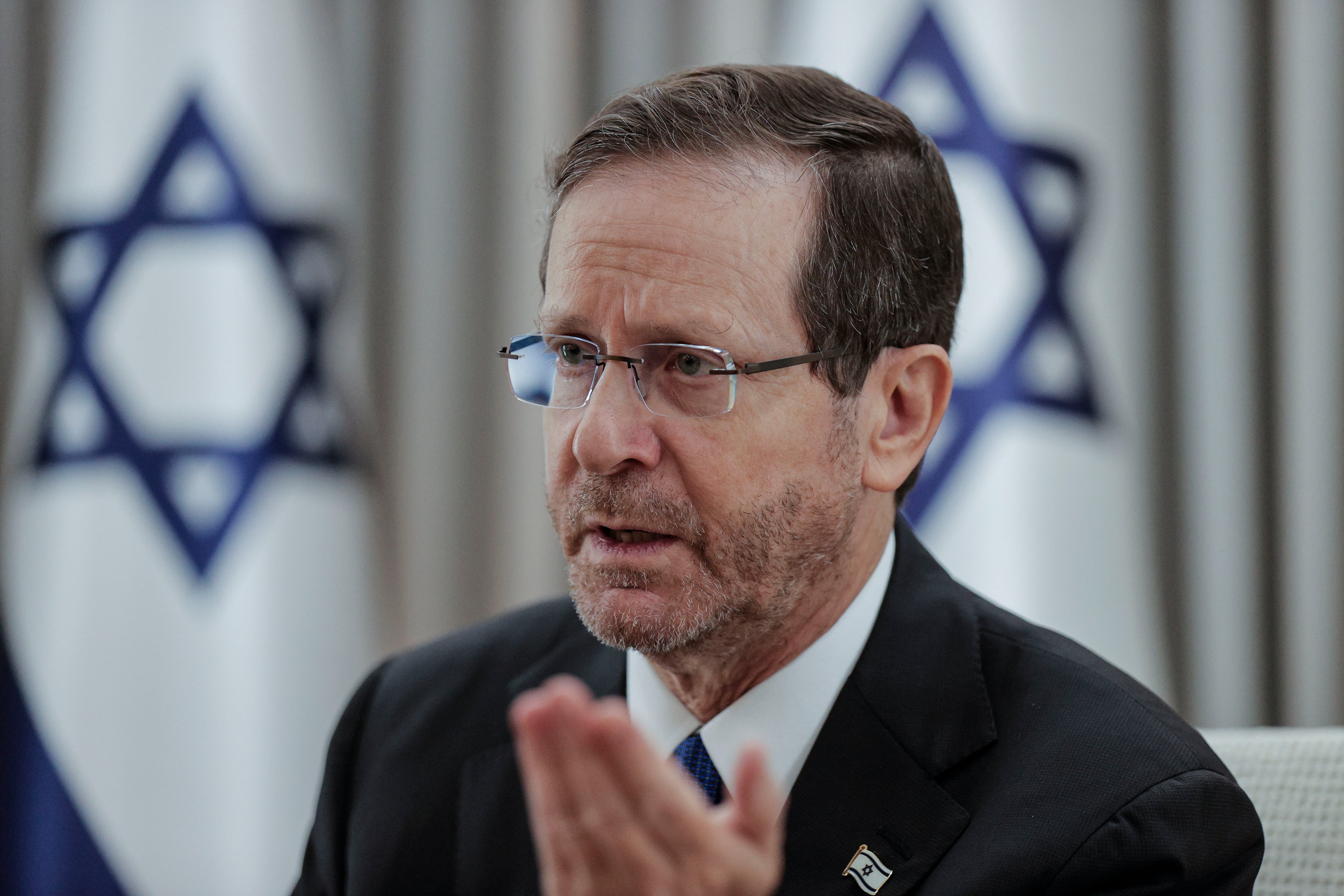 Imagen de archivo del presidente de Israel, Isaac Herzog (EFE/Manuel Bruque)
