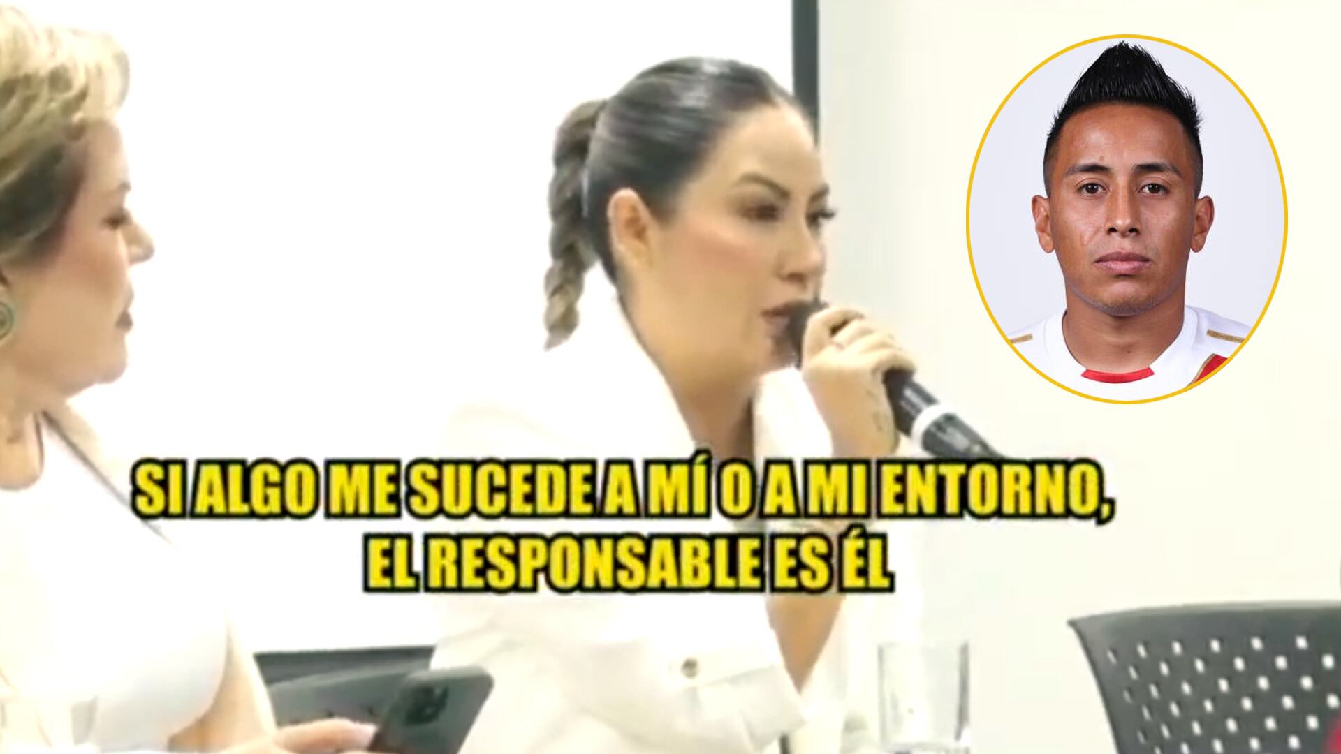 Pamela López teme por su vida y la de sus hijos por denunciar a Christian Cueva. (Captura: Magaly TV La Firme)