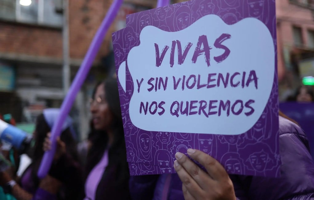 Manifestación contra la violencia de género. (EFE/Luis Gandarillas)