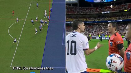 El audio del VAR en el gol de la polémica que le dio el triunfo a Uruguay en la eliminación de Estados Unidos: el controversial gesto de Pulisic a los árbitros