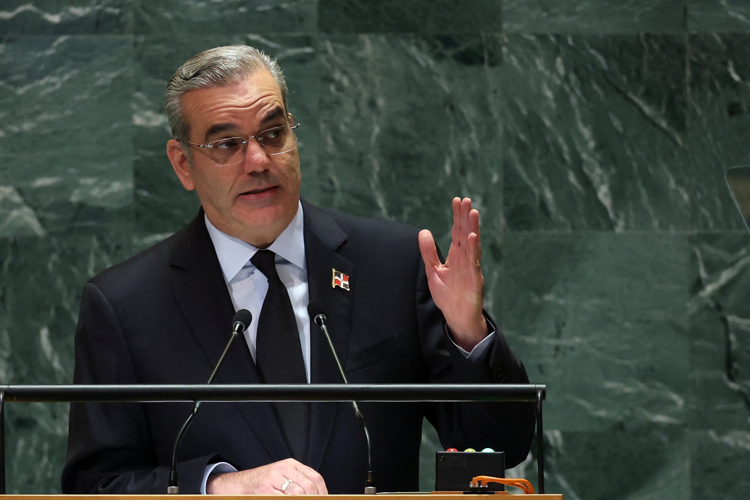 El presidente dominicano Luis Rodolfo Abinader (REUTERS/Mike Segar)