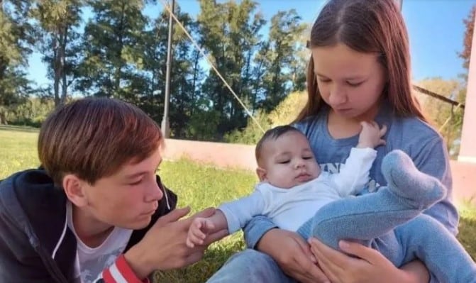 Los tres nietos de Selva Aleman fueron la luz de su vida (Instagram)