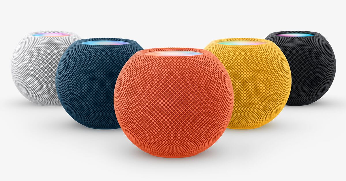 HomePod viene en diversas presentaciones, una de ellas es su versión mini. (Apple)