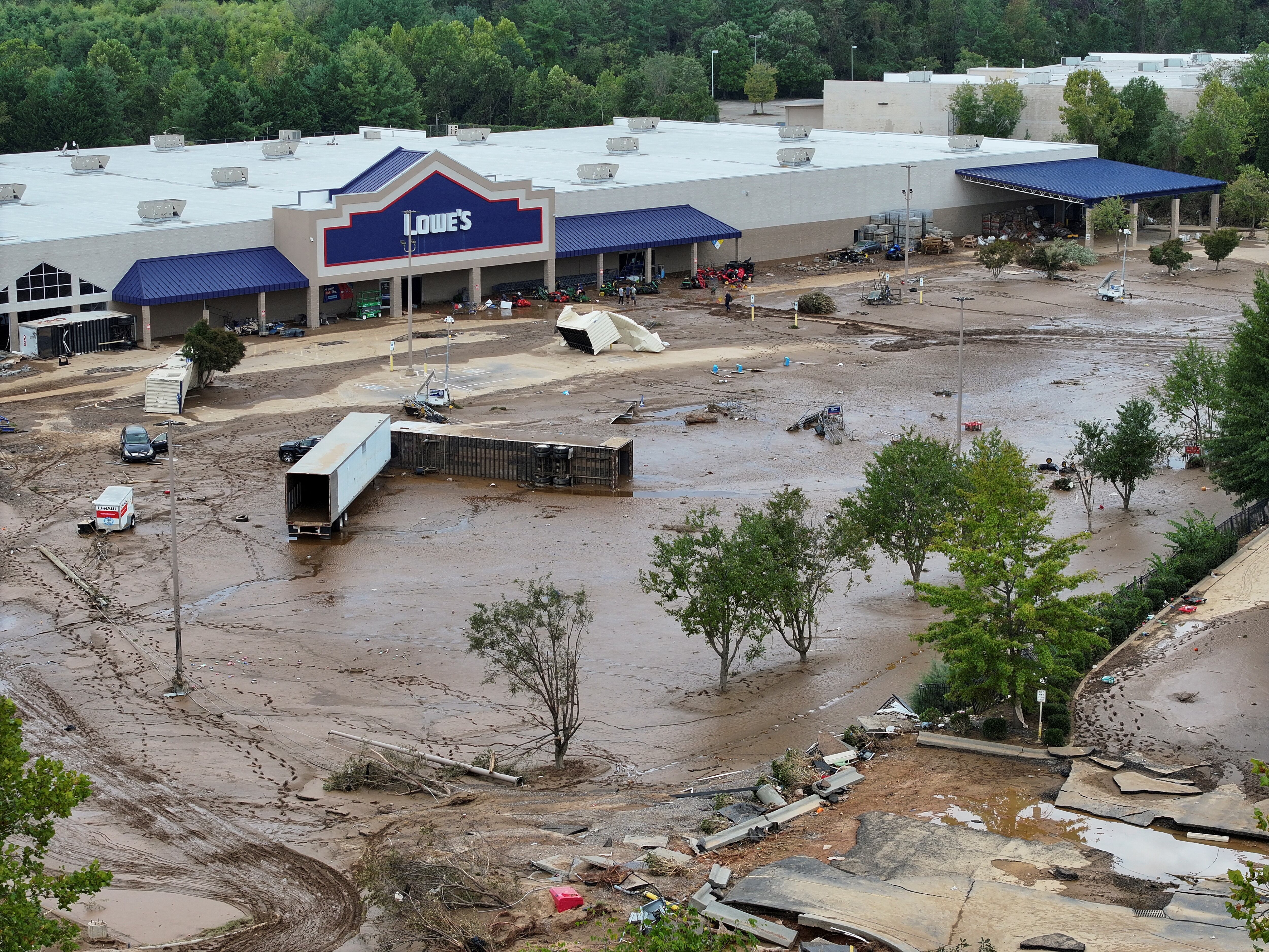 Las lluvias en Georgia y las Carolinas aumentaron un 50% por el efecto del cambio climático global. (REUTERS/Marco Bello)